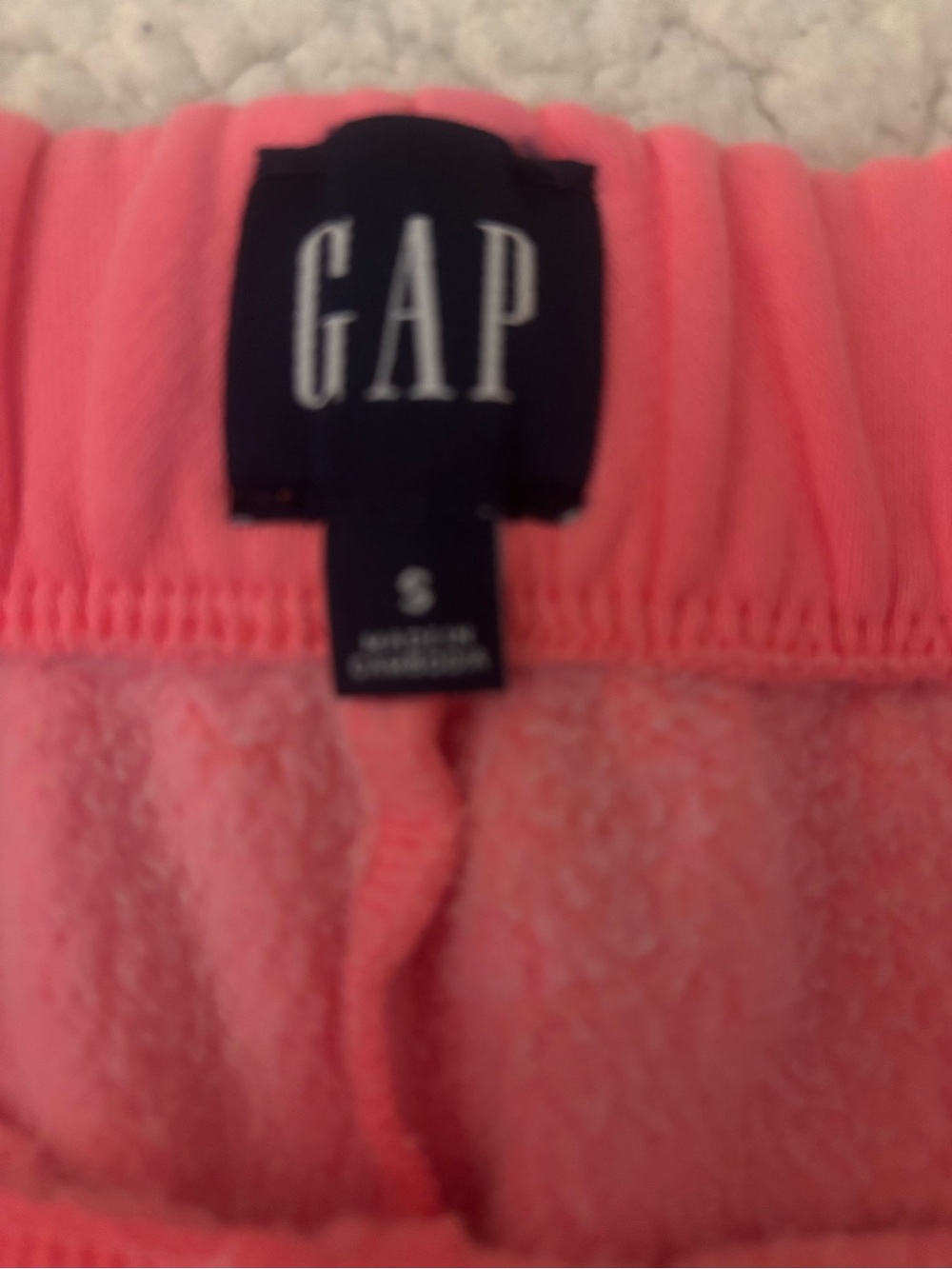GAP Coral Pink Fleece Sweatpants